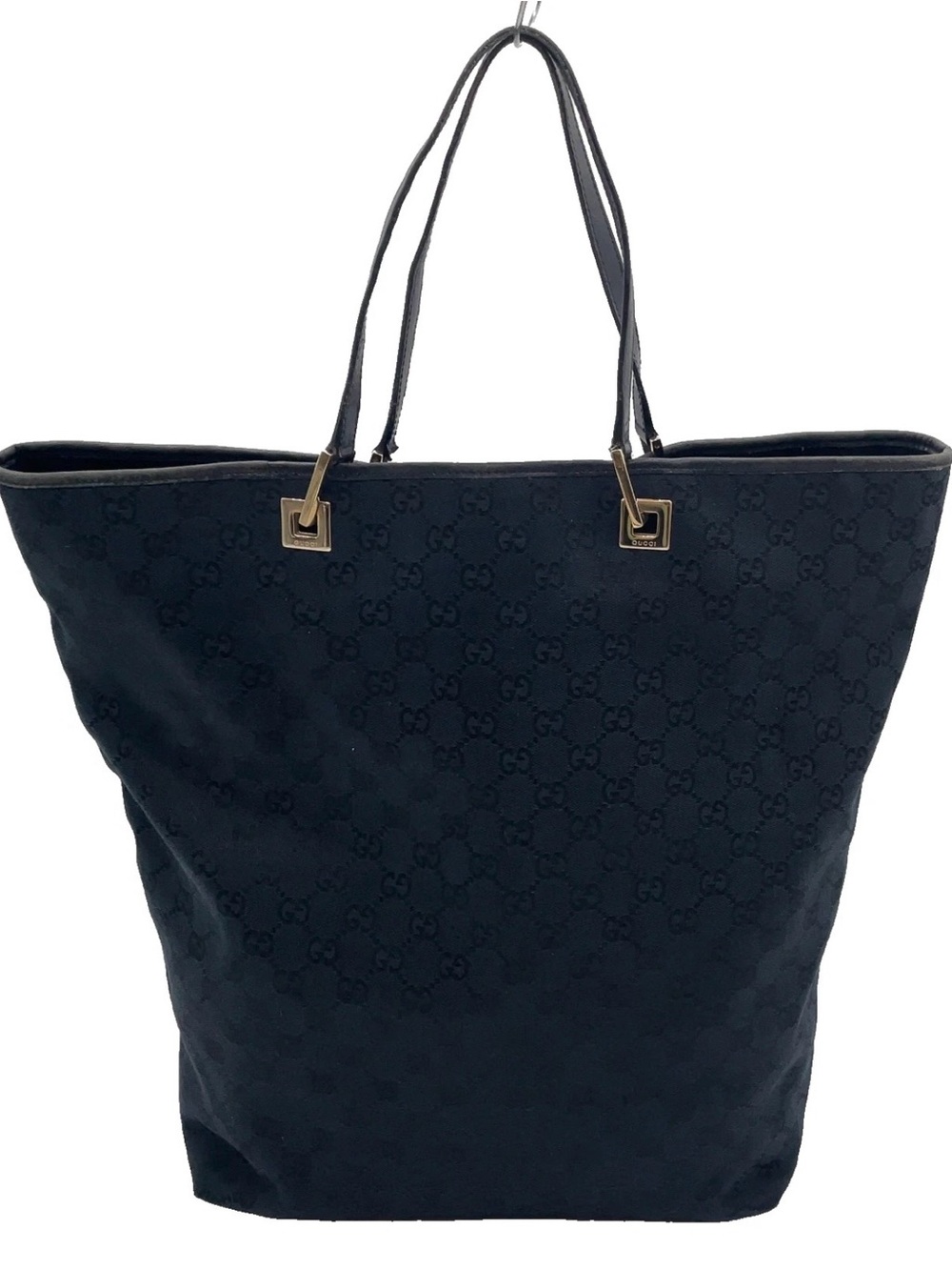 Gucci GG Canvas Leather Black Tote
Shoulder Bag